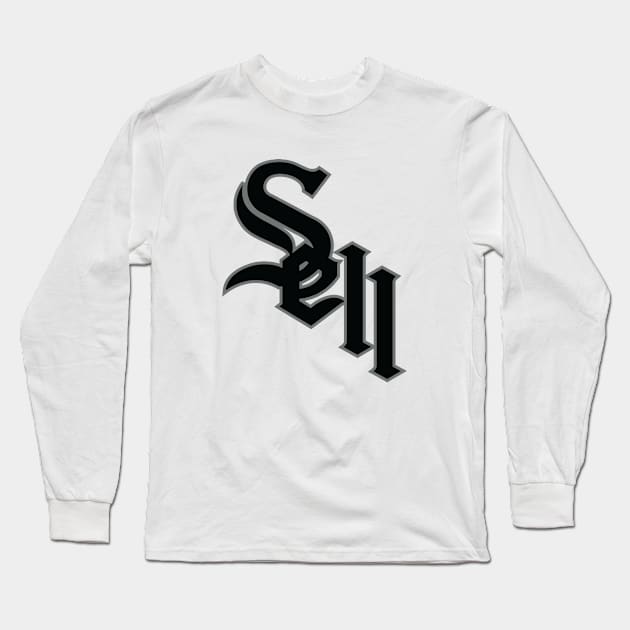 Sell Icon White Long Sleeve T-Shirt by CasualGraphic